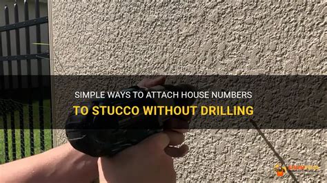 how to adhere metal house numbers to metal walls|attaching metal numbers to stucco exterior.